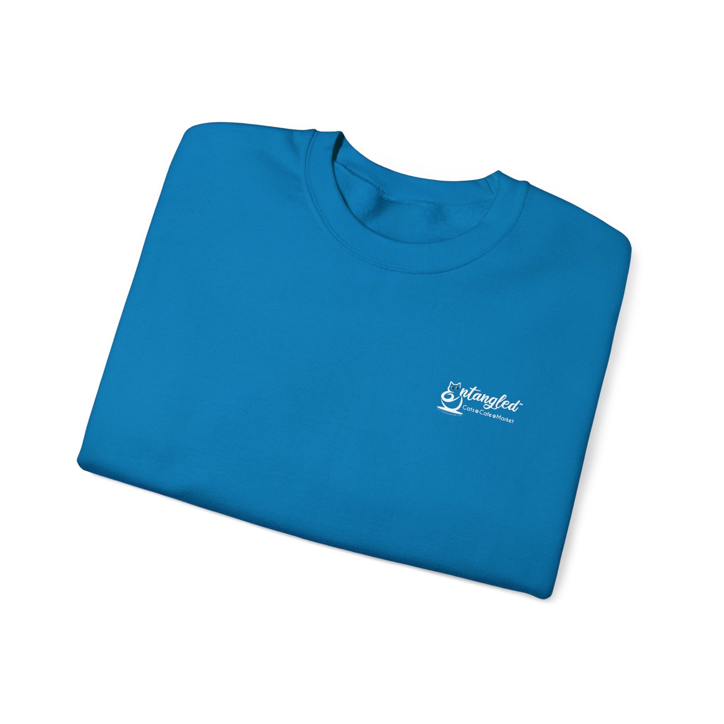 Cat Life Unisex Sweatshirt with Entangle Cat Cafe Logo