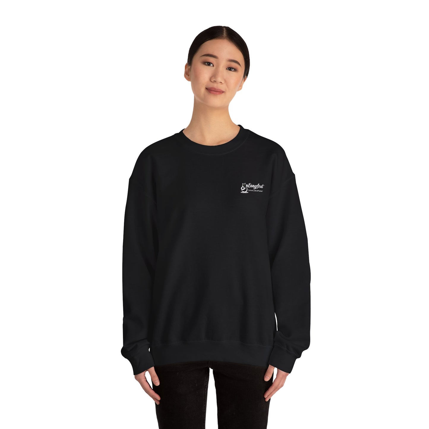 Cat Life Unisex Sweatshirt with Entangle Cat Cafe Logo