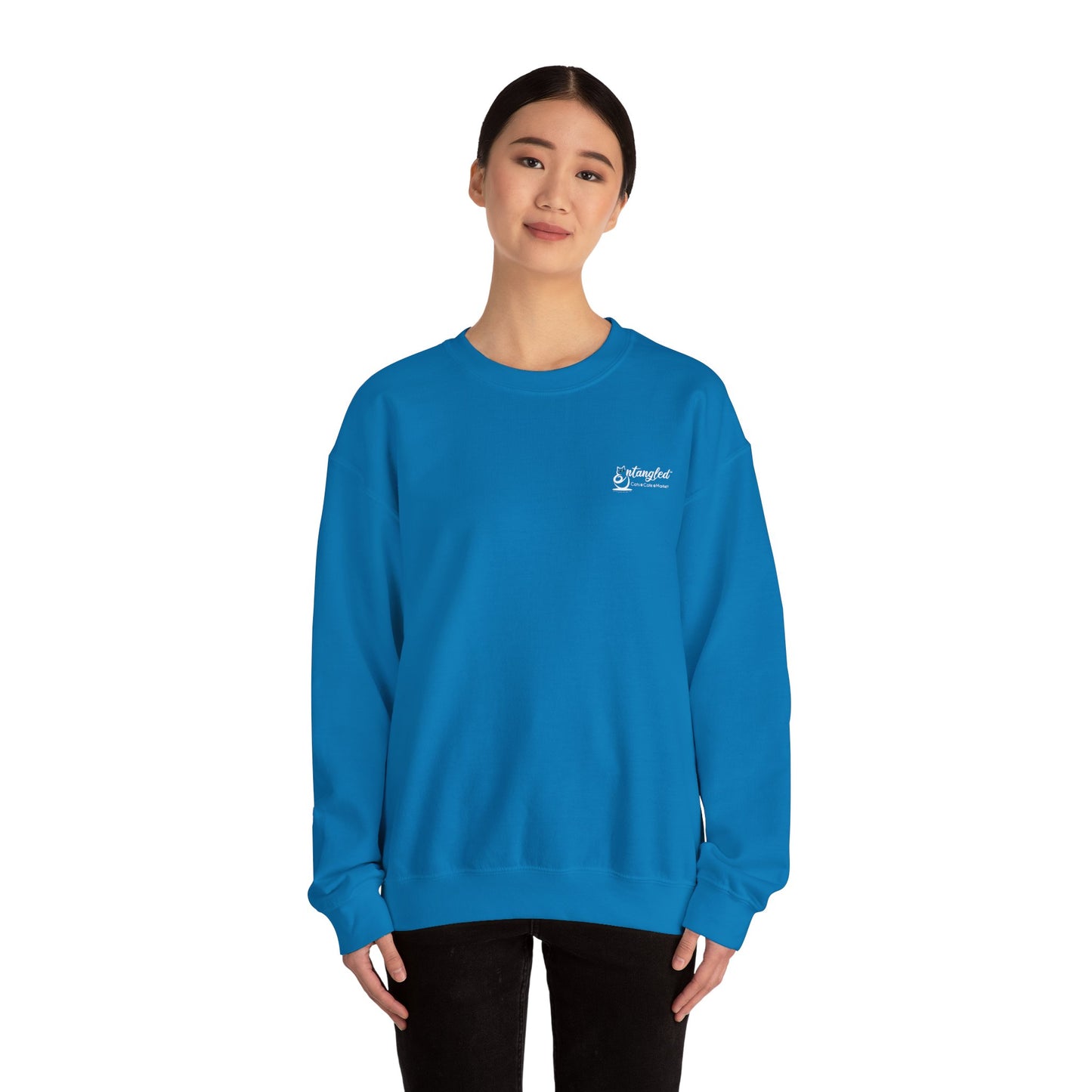 Cat Life Unisex Sweatshirt with Entangle Cat Cafe Logo