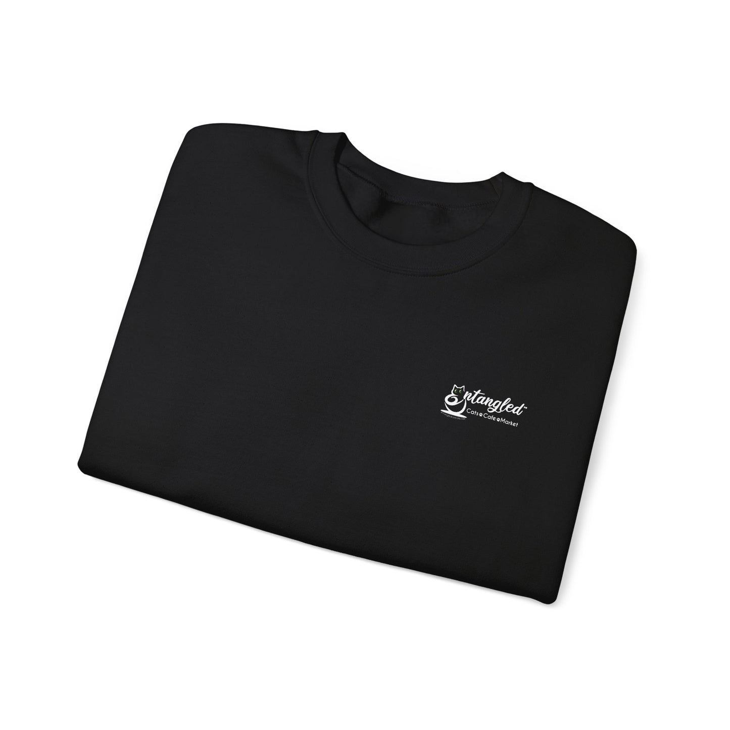 Cat Life Unisex Sweatshirt with Entangle Cat Cafe Logo