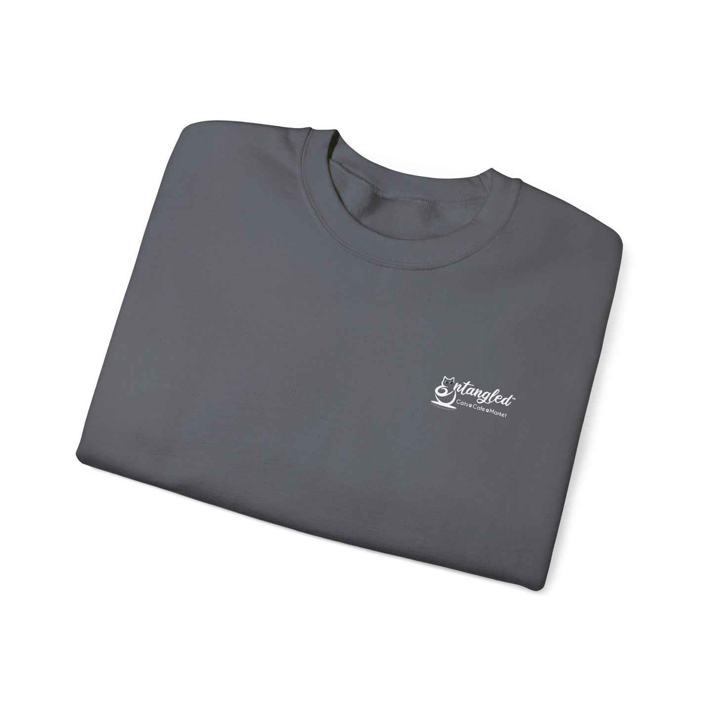 Cat Life Unisex Sweatshirt with Entangle Cat Cafe Logo