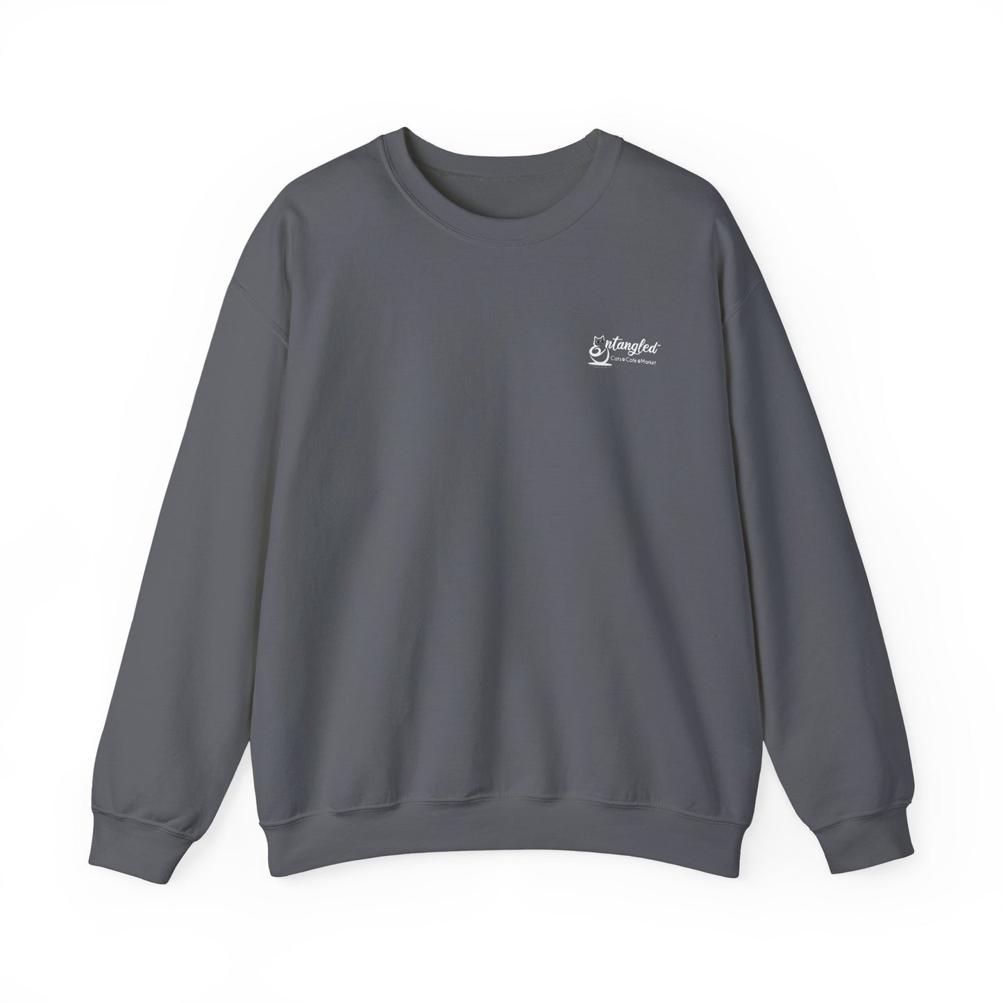 Cat Life Unisex Sweatshirt with Entangle Cat Cafe Logo