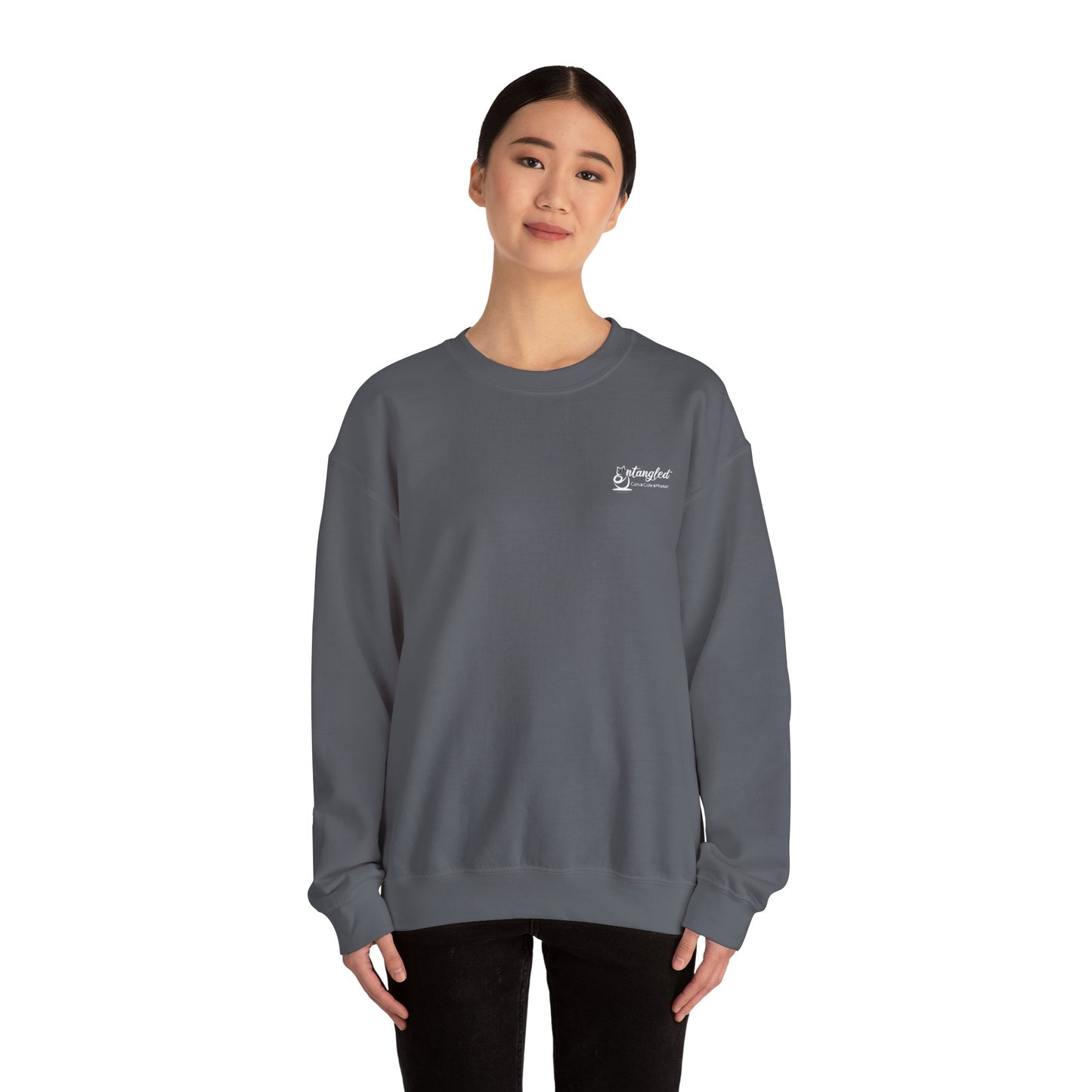Cat Life Unisex Sweatshirt with Entangle Cat Cafe Logo