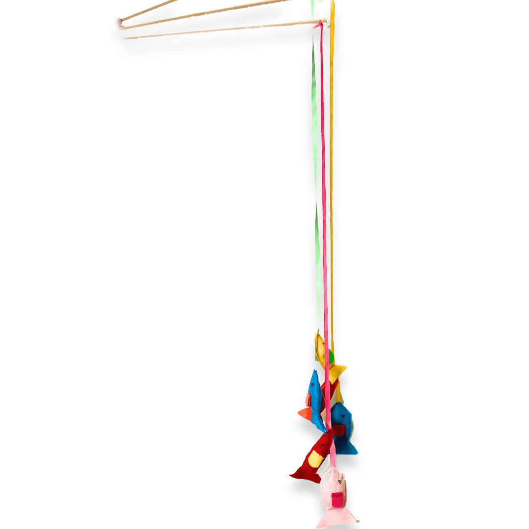 Feline Frenzy Fishing Pole Catnip Toy