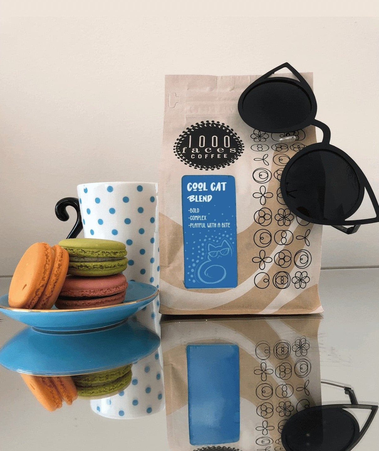 Cool Cat Coffee Blend 1000 Faces Coffee