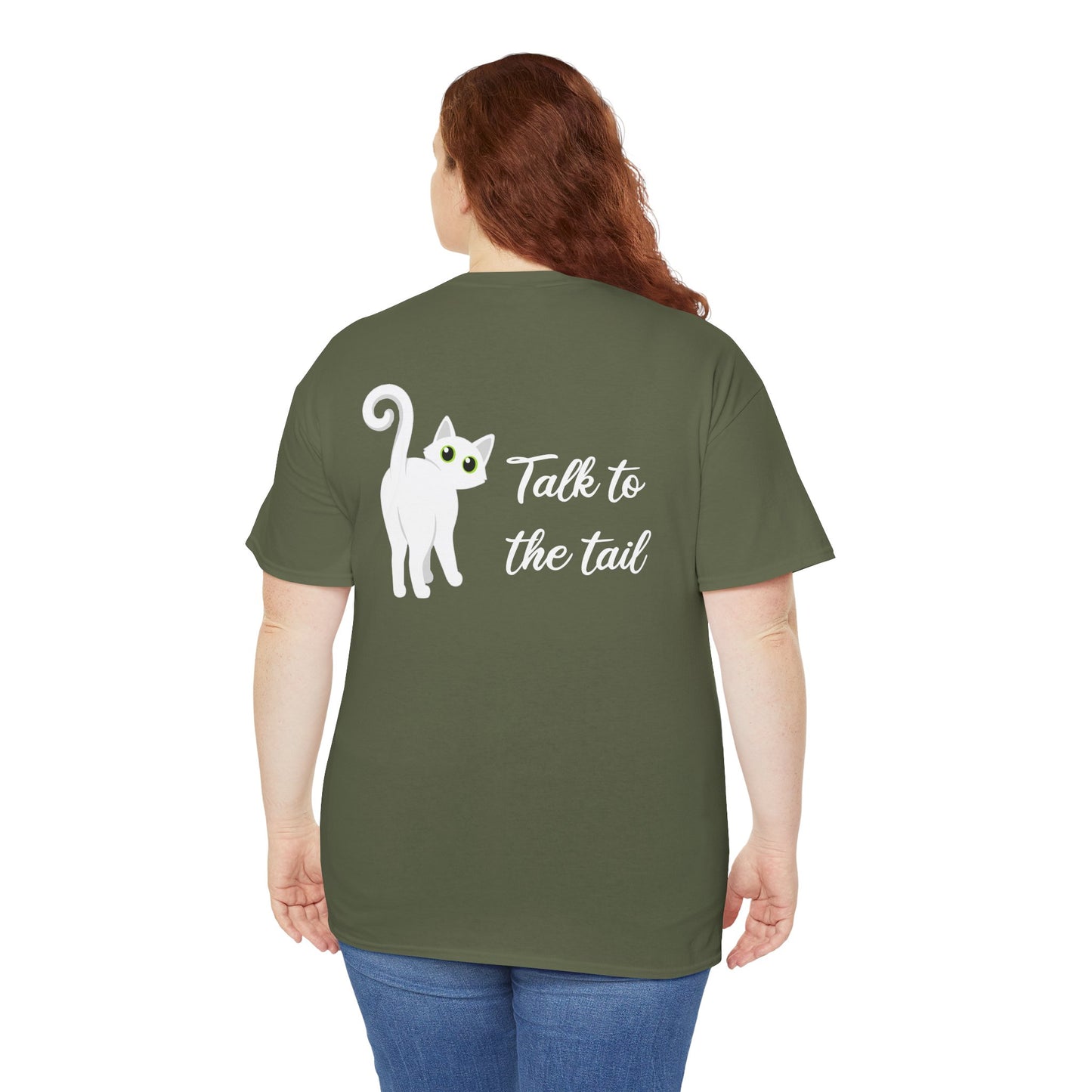 Talk to the Tail Cat Tee Heavy Cotton Tee