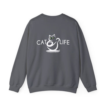 Cat Life Unisex Sweatshirt with Entangle Cat Cafe Logo