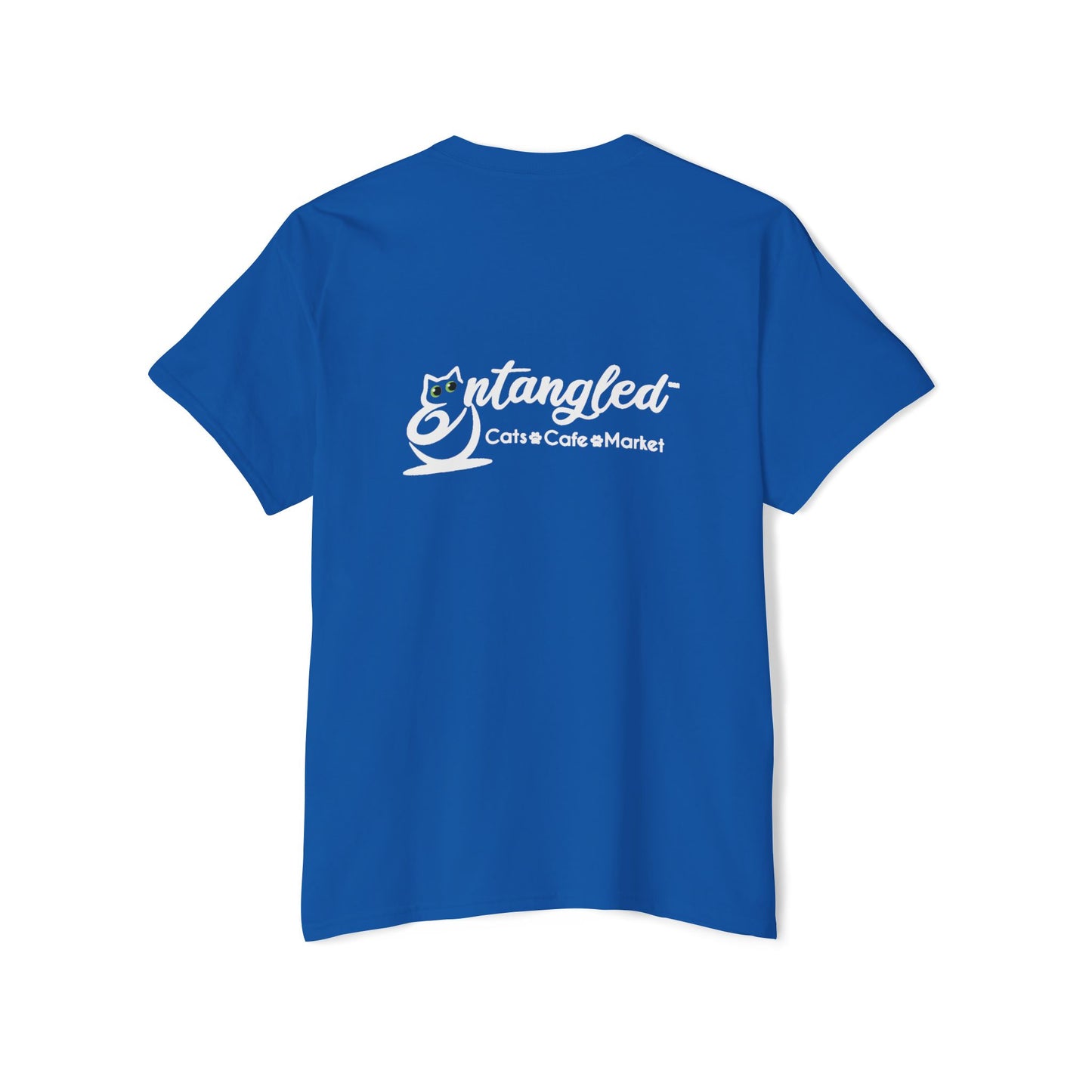 Pocket Peeper Cat Tee with Entangled Cat Logo Pocket T-Shirt