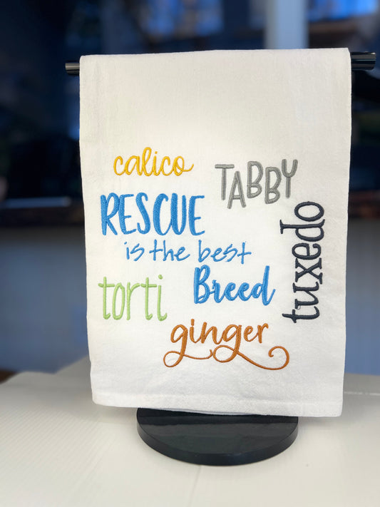 Cat Lover's Flour Sack Tea Towel