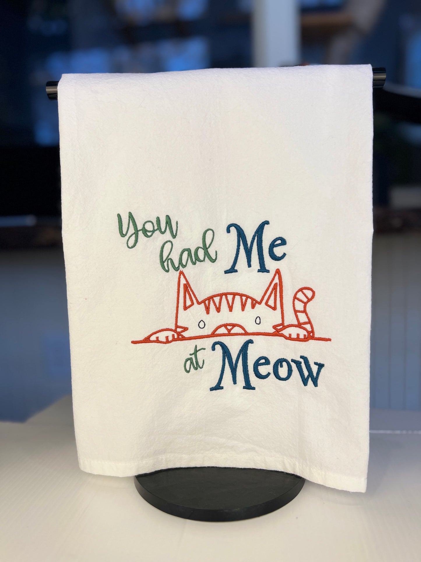 Cat Lover's Flour Sack Tea Towel