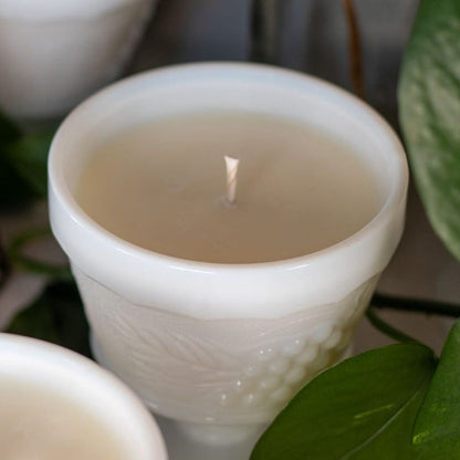 Vintage Fenton Milk Glass Trifle Vintage Vessel Candle