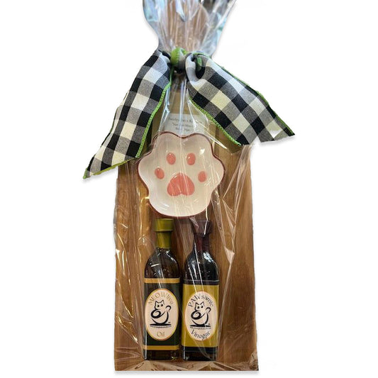 Paw Print Charcuterie Snack Board for Cat Lovers