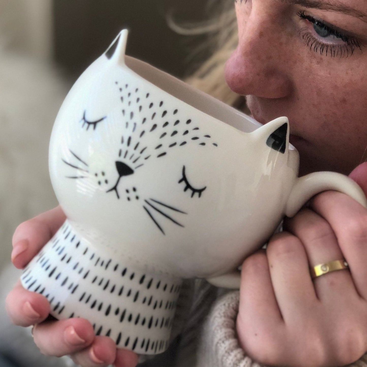 CATfeine - Coffee Mug Gift Sets Entangled Cat Cafe